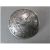 Image 4 : Domed And Engraved Silver Dollar Loop Back Conchos- Attributed To Bill Heisman