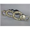 Image 2 : Marked Garcia Silver Inlaid Bit- Horseshoe Cheek- Frog Mouth- Very Good Condition