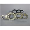 Image 3 : Marked Garcia Silver Inlaid Bit- Horseshoe Cheek- Frog Mouth- Very Good Condition