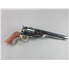 Image 2 : F.lli  Pietta Italian Made Percussion Nickel Revolver- .44- 5" Barrel- Engraved- Open Top- Great Con