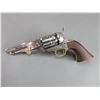 Image 1 : F.lli Pietta Italian Made Percussion Nickel Revolver- .44- 5" Barrel- Engraved- Open Top- Great Cond