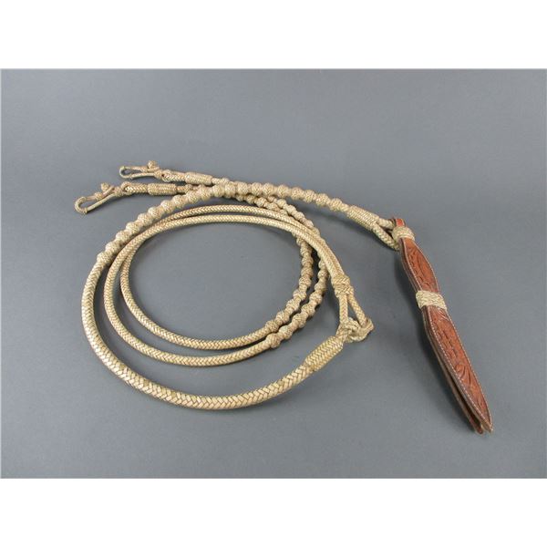 Rawhide Romal Reins Attributed To Steve Guitron- 96  With Popper- New