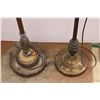 Image 2 : *(2x Bid Price) (2) Antique Floor Lamps and One Shade - 57" Tall (Untested)
