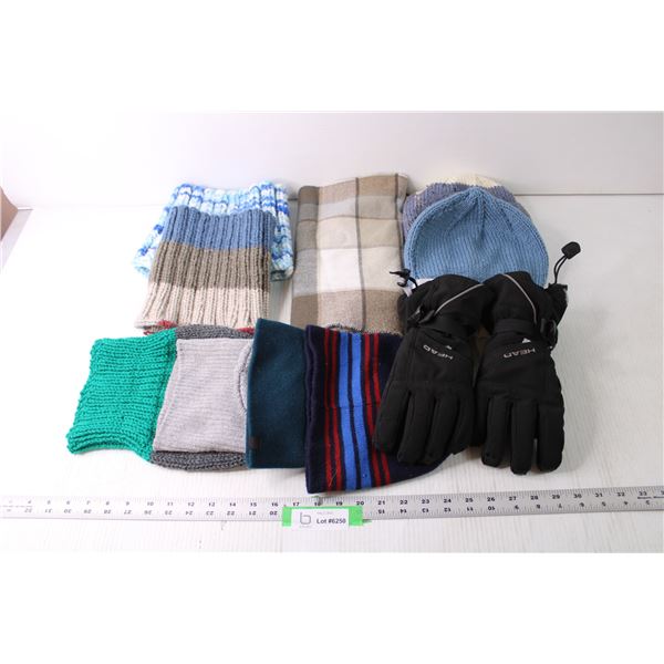 Lot of Assorted Winter Accessories - Toques, Scarves, Gloves