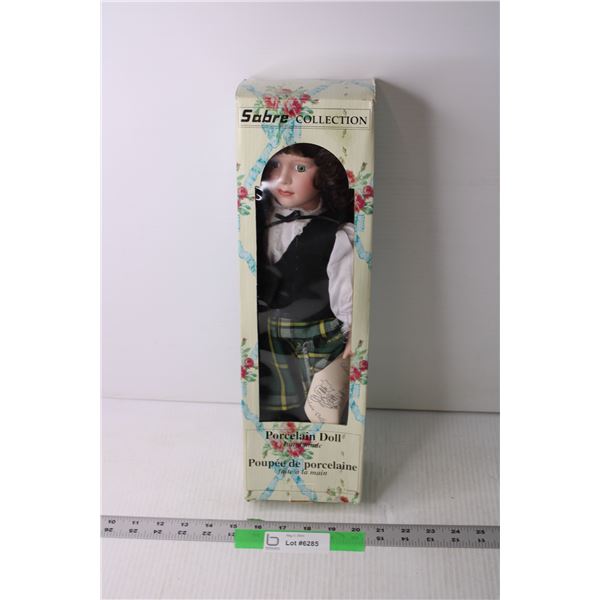 Sabre Collection Porcelain Doll in Box