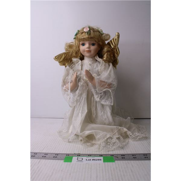 Porcelain Praying Angel Doll