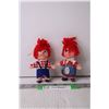 Image 1 : (2) Vintage Raggedy Ann Small Dolls