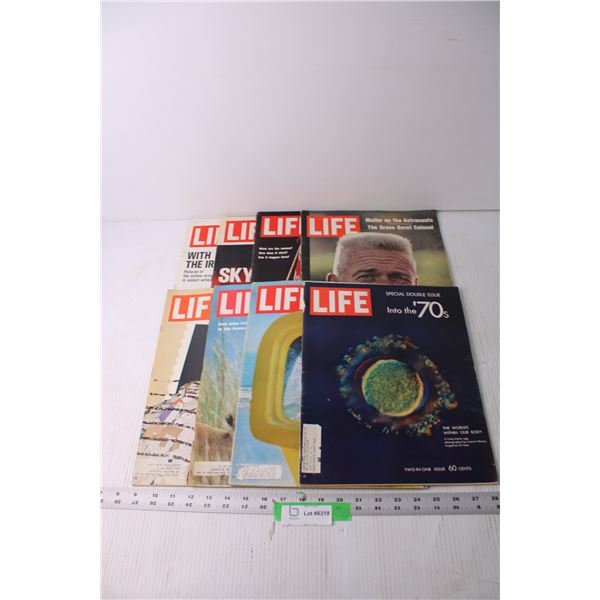 (8) Vintage Life Magazines