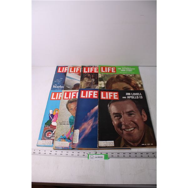 (8) Vintage Life Magazines - The Beatles