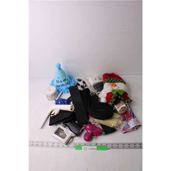 Lot of Assorted Items - Birthday and Christmas Decorations