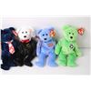 Image 2 : (6) Assorted Bear Beanie Babies