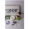 Image 2 : Lot of Assorted Items - Wood Placemats, Figurine