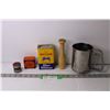 Image 1 : Flour Sifter and Vintage Spice Tins