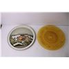 Image 2 : (2) Plates and a Serving Tray - Enamel, Expo 1967