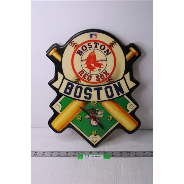 Vintage Boston Red Sox Wall Clock (Needs Batteries)