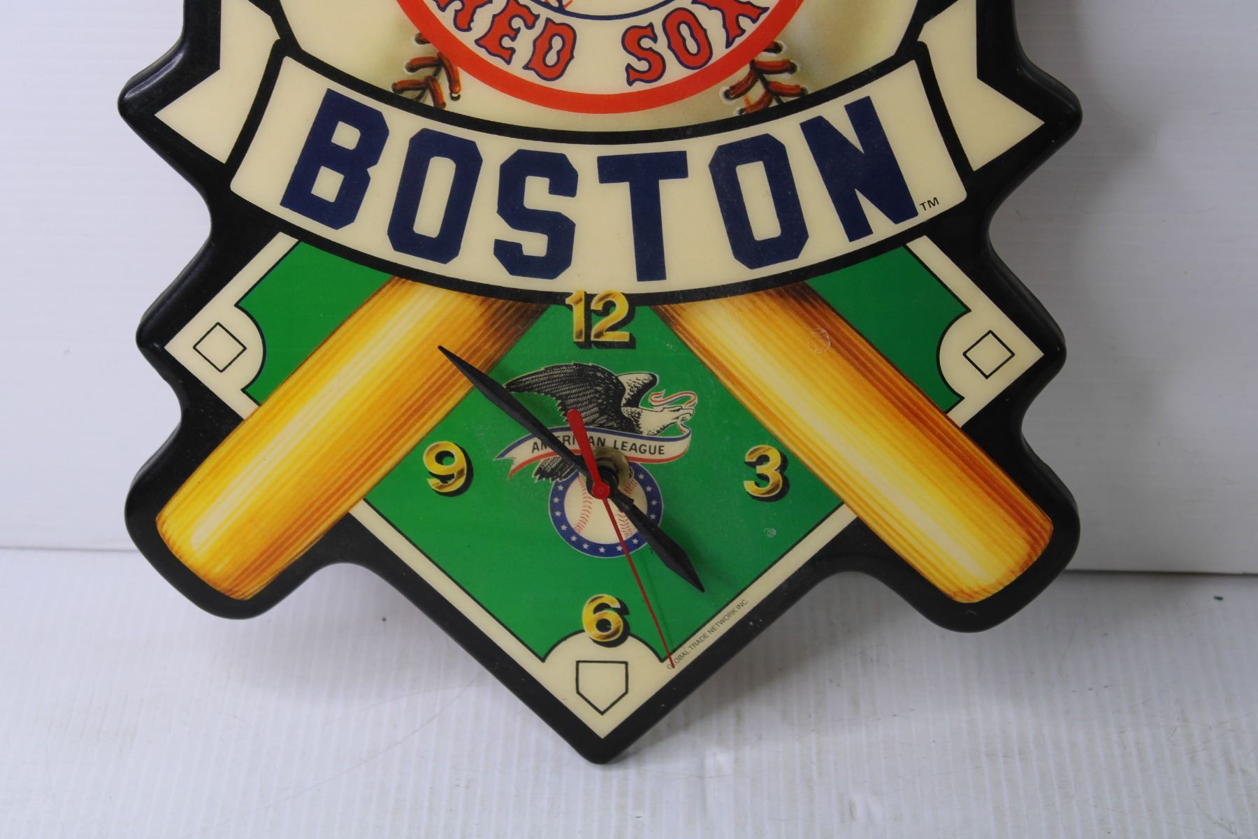 Vintage Boston Red Sox Wall Clock (Needs Batteries) Bodnarus
