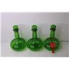 Image 3 : (3) Glass Genie Liquor Bottles