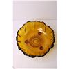 Image 2 : Large Amber Glass Decorative Bowl