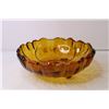 Image 3 : Large Amber Glass Decorative Bowl