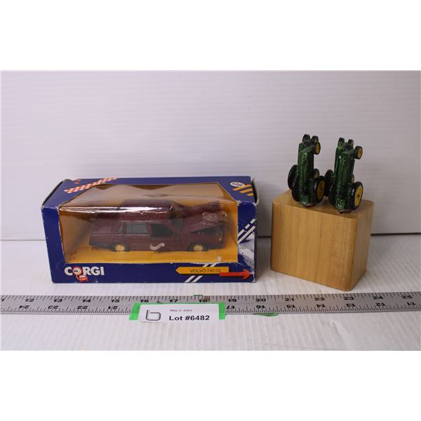 John Deere Tractor Icing Knives and Model Car