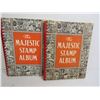 Image 2 : (2) Majestic Stamp Albums - (2) Bags of Stamps