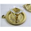 Image 5 : (2) Brass & Glass Candle Holders