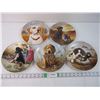 Image 1 : (5) Collector Plates-Dogs and Puppies