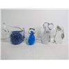 Image 5 : (4) Glass Art Ornaments