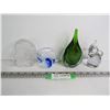 Image 1 : (4) Glass Art Ornaments