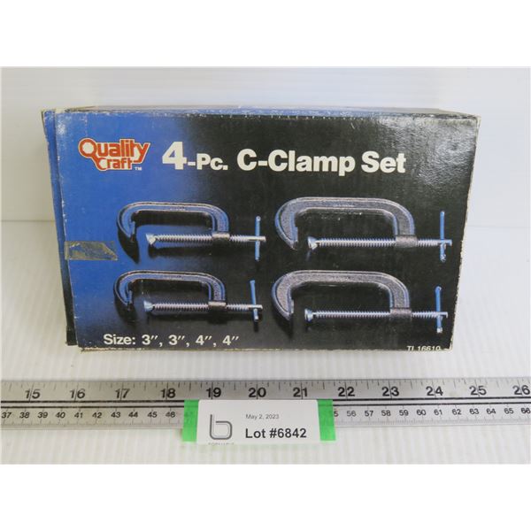 Quality Craft 4Pc. C-Clamp Set