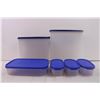 Image 2 : 6 blue LId Tupperware