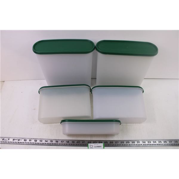 5 Tupperware Containers