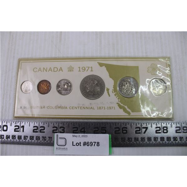 1971 British Columbia Centennial Coins