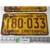 Image 2 : Pair of 1967 Saskatchewan License Plates