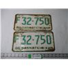 Image 1 : Pair of 1966 Saskatchewan License Plates