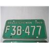 Image 3 : Pair of 1969 Saskatchewan License Plates