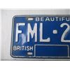 Image 2 : British Columbia License Plate