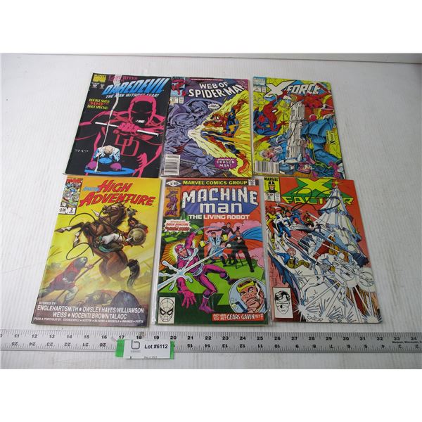 (6) Marvel Comics (Spider-man, Xfactor, Xforce, Daredevil)