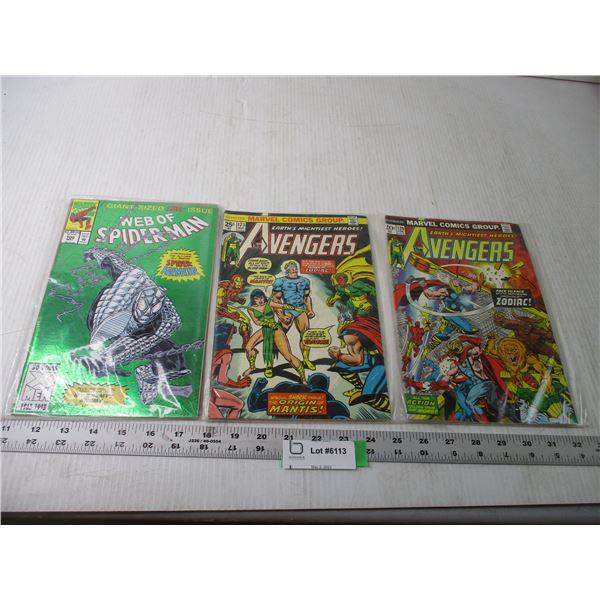 (3) Marvel Comics (Spider-man, Avengers)