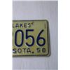 Image 2 : Vintage 1958 Minnesota License Plate