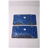 Image 4 : (2) Vintage 1970 Ontario License Plates