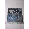 Image 1 : (2) Vintage 1967 Ontario License Plates