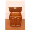 Image 4 : *Oak Wood Storage Container - 19" x 11.5" x 23 1/2"