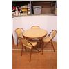 Image 2 : *Vintage Card Table with Four Chairs - 37" x 27"