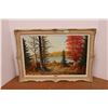 Image 1 : *Framed Nature Painting - 43" x 31"