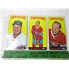 Image 2 : (6) Assorted Montreal Canadian's Star/Rookie Cards (1960's)