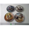 Image 1 : 2X the Bid Price-- (4) Galloping Glory Collector Plates (Horses)