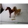 Image 1 : (2) Plastic Horses (one Damaged)