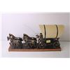 Image 4 : Antique Covered Wagon and Horse Clock (Working)