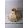 Image 1 : Vintage Fringed Lamp Shade - 18" Diameter x 10" High